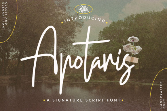 Apotaris: A Stylish Script Font for Editorial Design