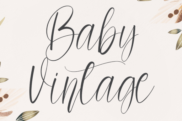 Baby Vintage Font for Stylish Branding and Marketing