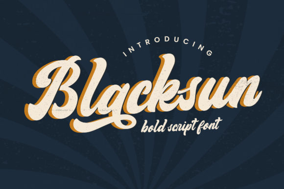Blacksun: A Bold Handwritten Font for Modern Web Design