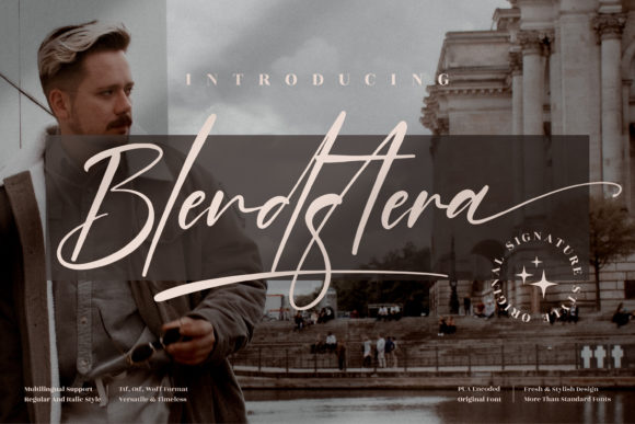 Blendstera: A Modern Script Font for Handmade Creations