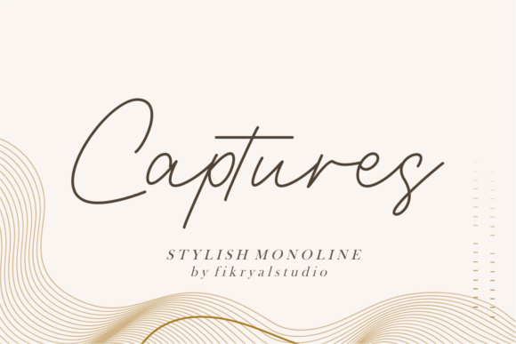 Captures Handwritten Font for Editorial Design