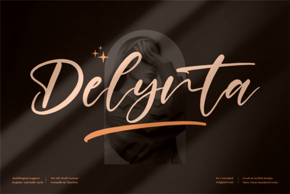 Delynta: A Delicate Script Font for Elegant Web Designs