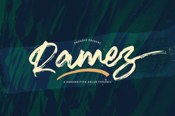 Discover Ramez: A Textured Handwritten Font for Creative Branding