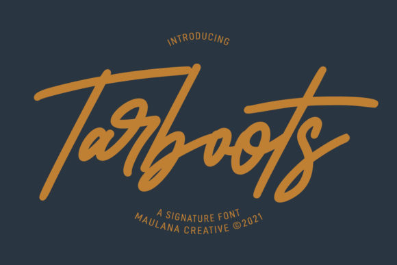 Discover Tarboots: A Trendy Script Font for Creative Projects
