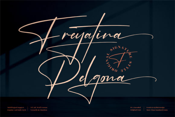 Freyatina Pelgona Font for Handmade Creations