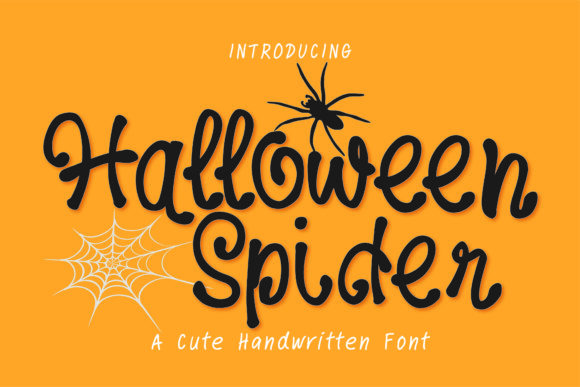 Halloween Spider Font for a Polished Brand Look