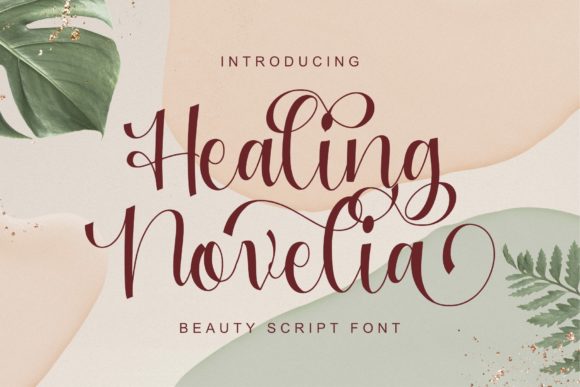 Healing Novelia: A Playful Script Font for Web Design