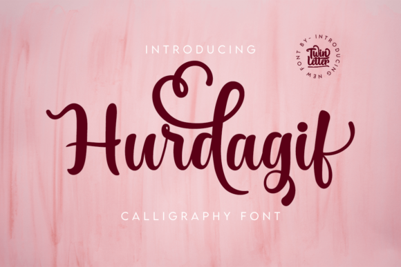 Hurdagif: A Romantic Script Font for Editorial Design