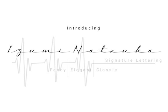 Izumi Natsuka: A Script Font for Modern Branding