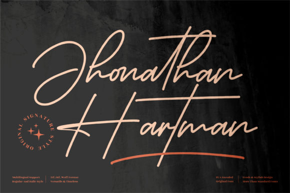Jhonathan Hartman Script Font