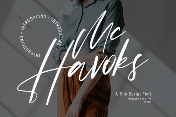 Mc Havoks: A Handwritten Font for Modern Editorial Design