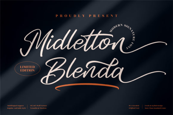 Midletton Blenda Font for Handmade Projects