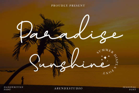 Paradise Sunshine: A Delicate Script Font for Branding Projects