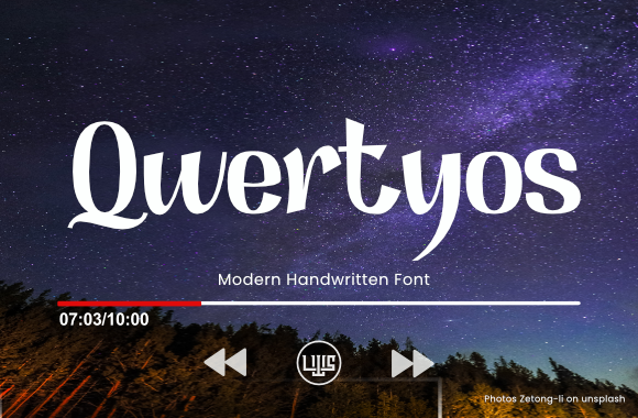 Qwertyos: A Handwritten Font That Feels Fresh and Classy