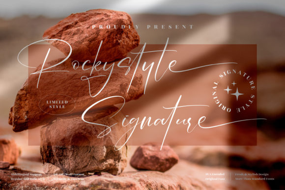 Rockystyle Signature: A Dainty Script Font for Handmade Creations