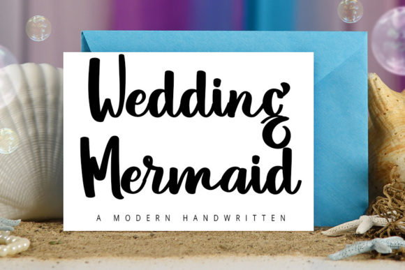 Wedding Mermaid Font for Handmade Creations